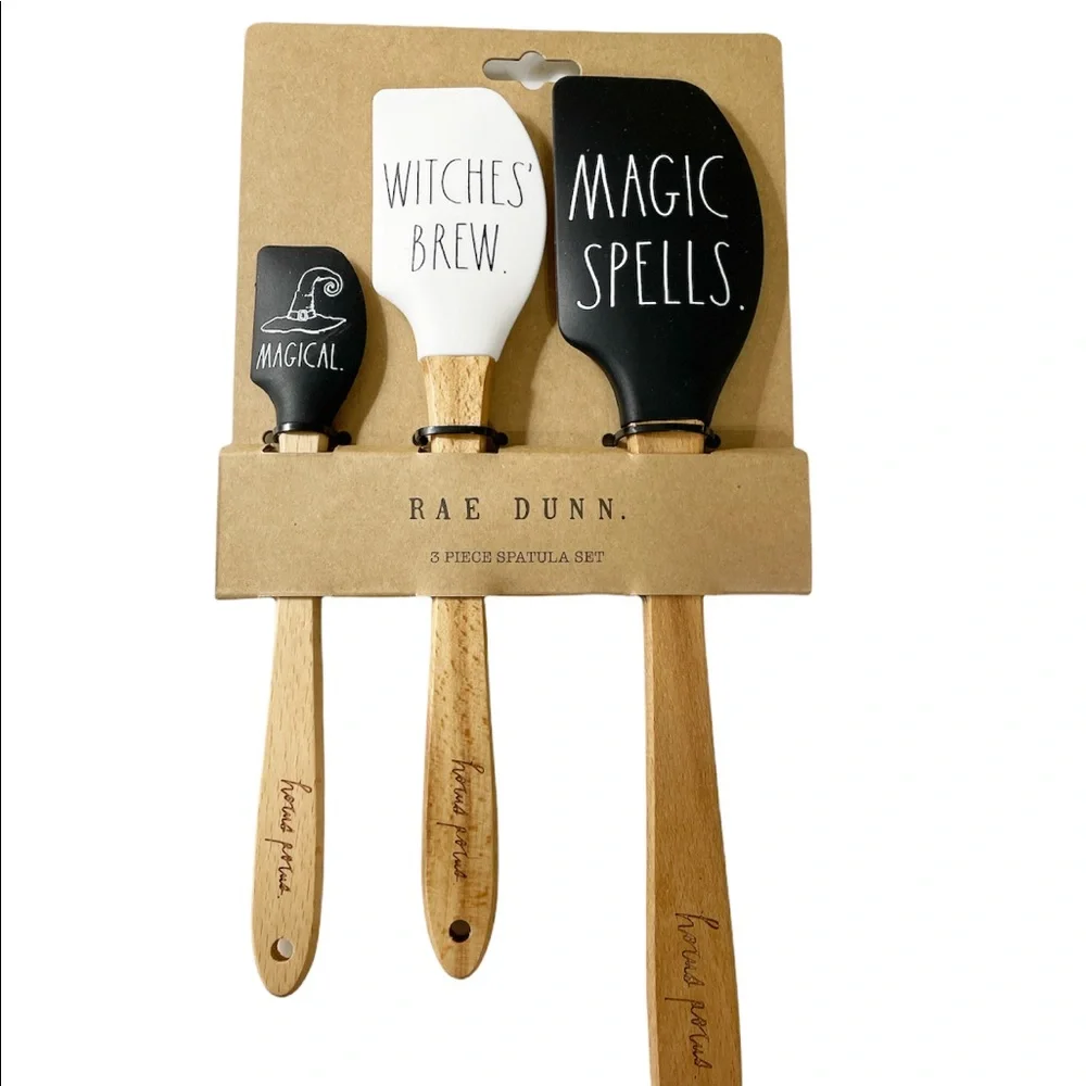 NEW Rae Dunn HOCUS POCUS 3pc Spatula Set👩‍🍳🧙‍♀️